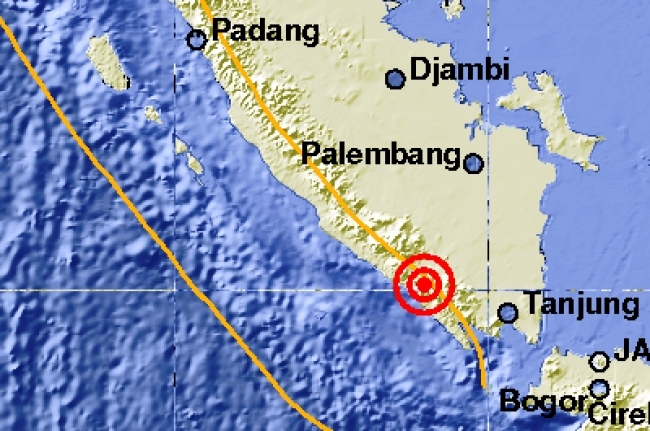  Gempa berkekuatan 5,4 SR Guncang Provinsi Sumatera Selatan