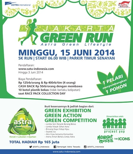  PT Astra Internasional Selenggarakan Green Run Lingkungan Di Kota Jakarta