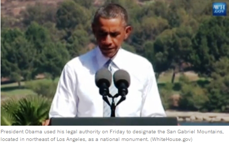  Obama Tetapkan Monumen Nasional untuk Perlindungan Lingkungan