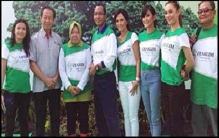  Tiga Artis Cantik Terlibat Aksi Menanam Pohon Trembesi