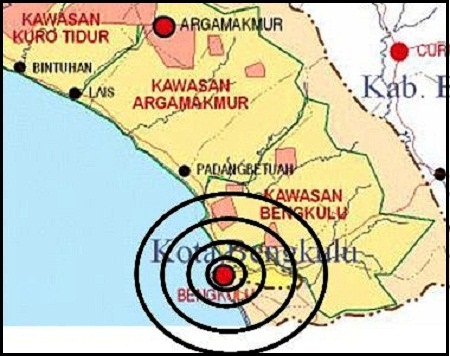  Gempa Kekuatan 5.0 SR Guncang Bengkulu