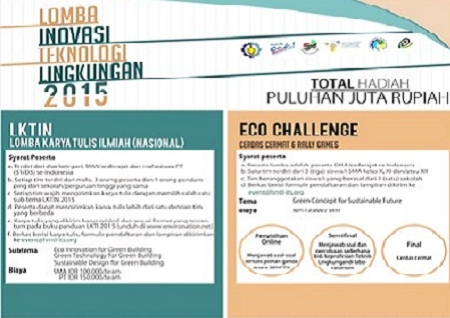  Mahasiswa Teknik Lingkungan ITS Gelar Lomba Inovasi Teknologi Lingkungan