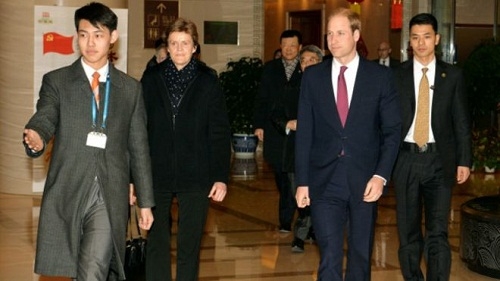  Pangeran William Bekunjung ke Cina untuk Bahas Perdaganagan Satwa