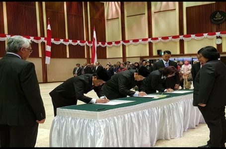 Suasana Pelantikan Tiga Direktorat Jenderal (Dirjen) Kementerian Lingkungan Hidup Dan Kehutanan Yang Baru (Gambar: Kementerian Lingkungan Hidup dan Kehutanan)
